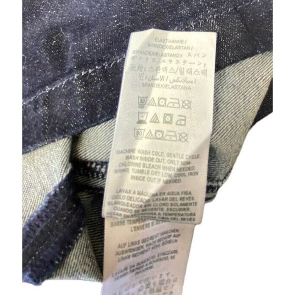 Guess S Dress mini Blue Denim Deco Strapless Fitted Bodycon NWT New - Picture 7 of 7